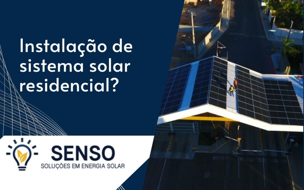 Imagem de sistema solar residencial instalado em Petrolina, com destaque para os painéis solares no telhado e atuação da empresa Senso Solar.
